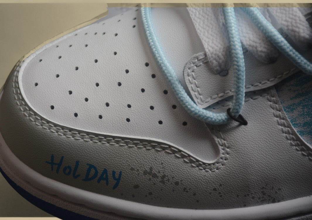 Nk Dunk Low Graffiti Deconstruction Style Casual Diary Gradient Ink Splash Letters Sb Strap Low-top Casual Sneakers