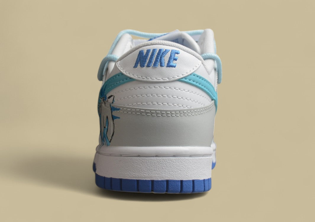 Nk Dunk Low Graffiti Deconstruction Style Casual Diary Gradient Ink Splash Letters Sb Strap Low-top Casual Sneakers