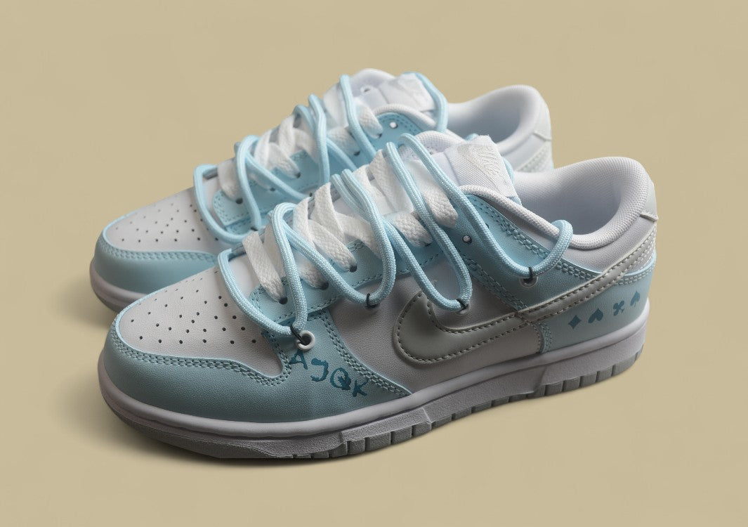 Nk Dunk Low Heart Poker Graffiti American North Carolina Blue SB Strap Low Top Casual Shoes