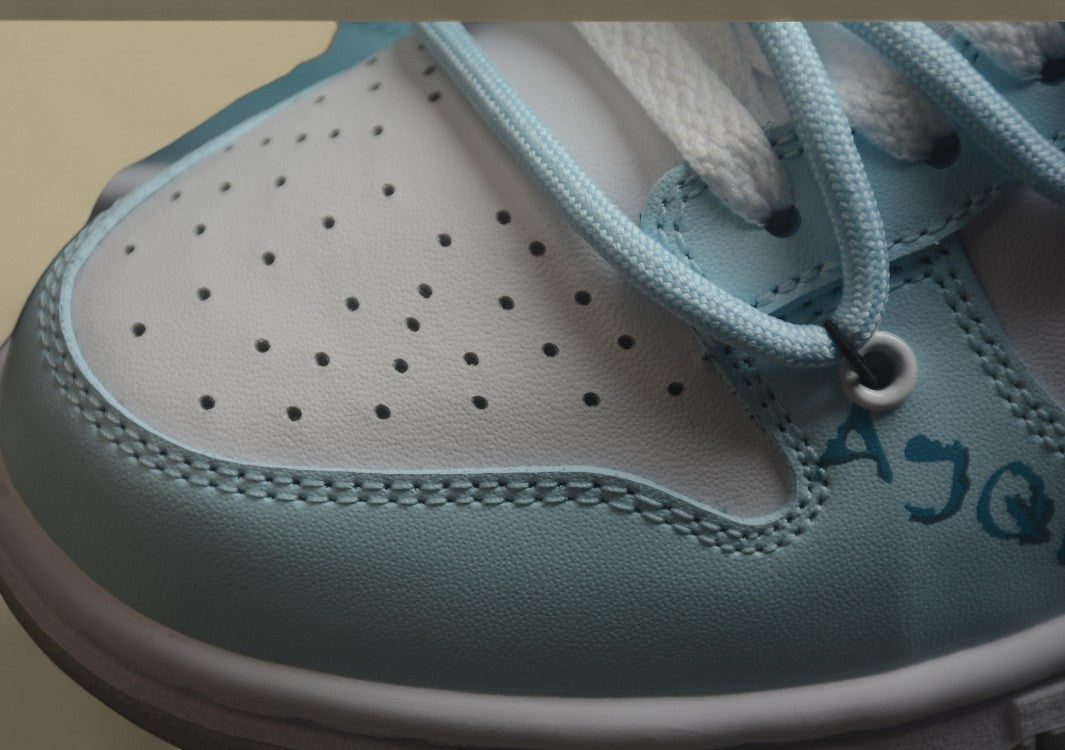 Nk Dunk Low Heart Poker Graffiti American North Carolina Blue SB Strap Low Top Casual Shoes