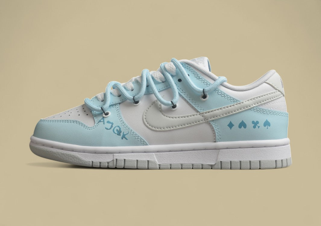 Nk Dunk Low Heart Poker Graffiti American North Carolina Blue SB Strap Low Top Casual Shoes