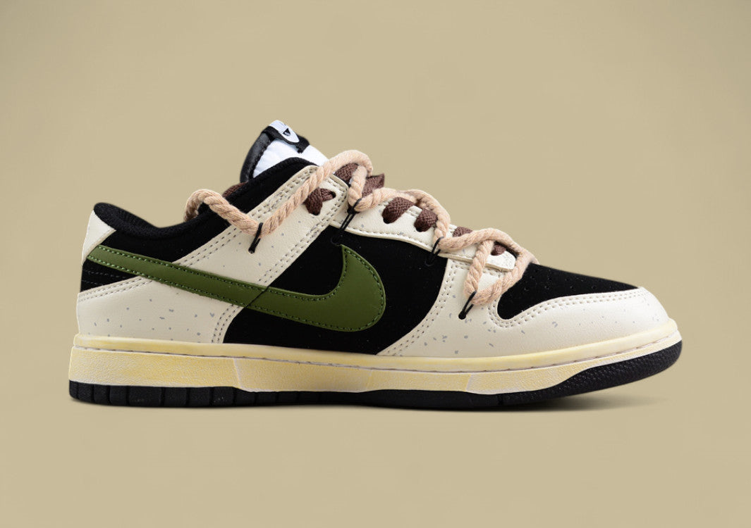 Nk Dunk Low Little Panda Chinese Style Deconstruction Hemp Rope SB Retro Old Low-top Casual Shoes