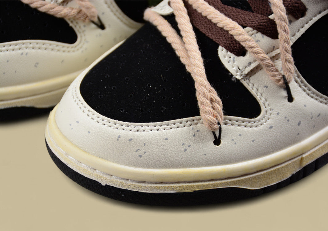 Nk Dunk Low Little Panda Chinese Style Deconstruction Hemp Rope SB Retro Old Low-top Casual Shoes