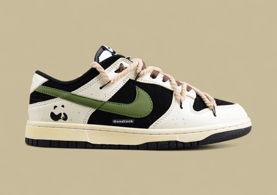 Nk Dunk Low Little Panda Chinese Style Deconstruction Hemp Rope SB Retro Old Low-top Casual Shoes