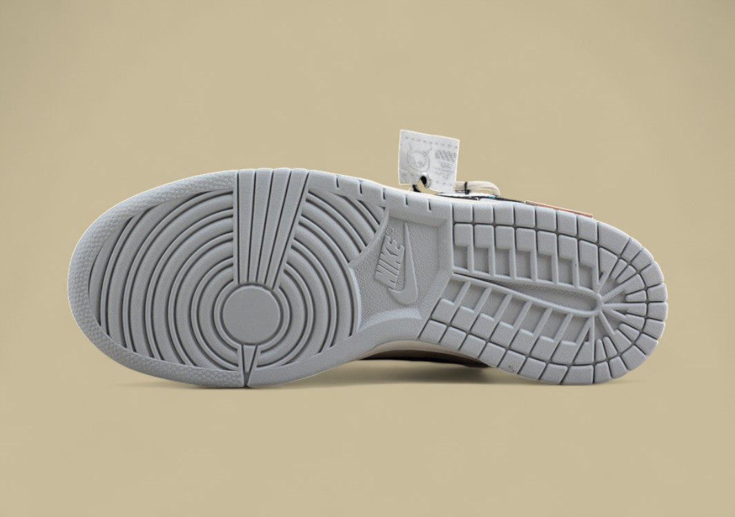 Nk Dunk Low "Miami Hurricanes" Space Exploration Star Trek Custom Version Deconstruction Straps Retro Old Low-top Sneakers