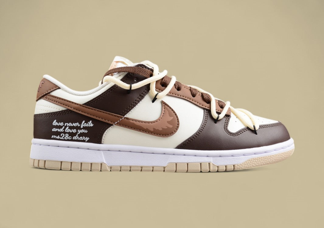 Nk Dunk Low Mocha Brown SB Lace-up Low-top Casual Shoes