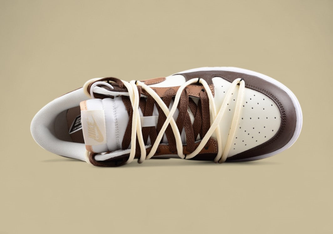 Nk Dunk Low Mocha Brown SB Lace-up Low-top Casual Shoes