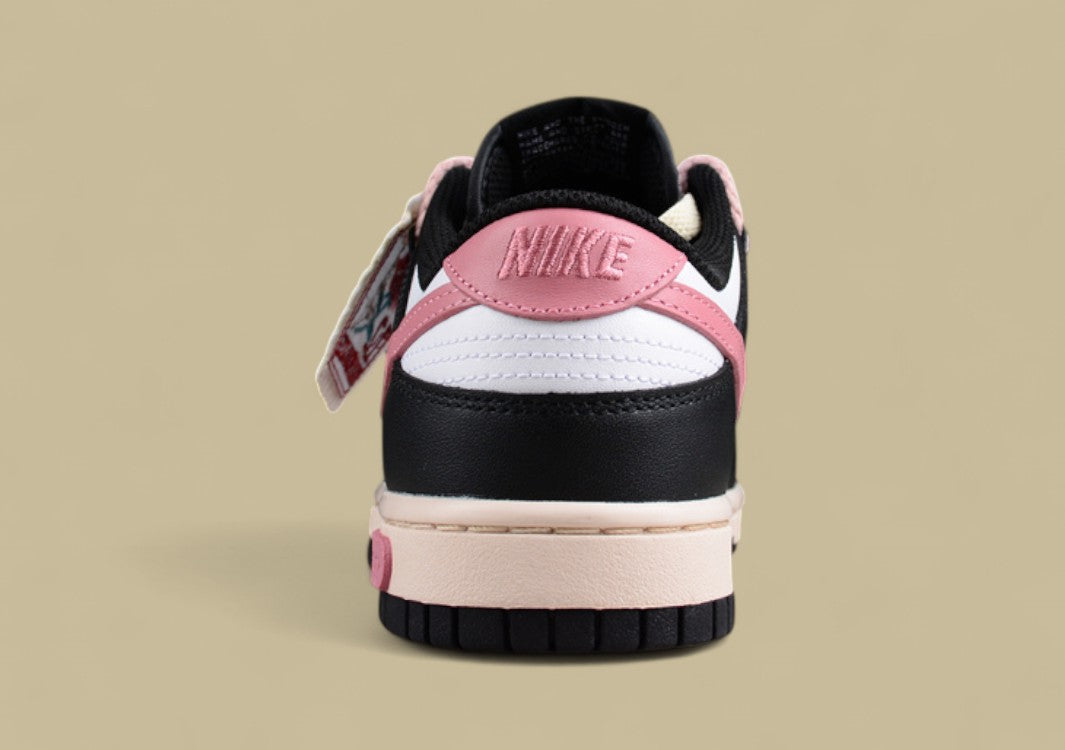 Nk Dunk Low "Multi-color Swoosh" Cloth Patch Rose Heart Sb Custom Hemp Rope Strap Low-top Casual Sneakers