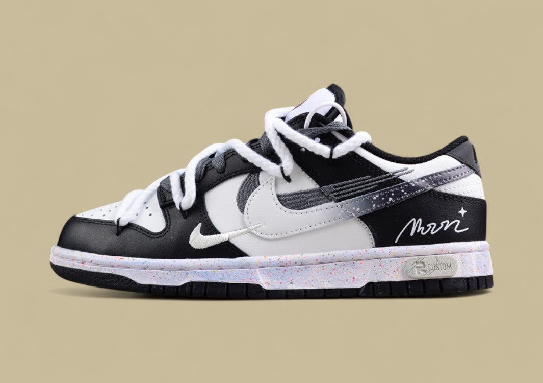Nike Dunk Low "Vitality Multi Color" – Moon Edition Triple Swoosh Custom Deconstructed Shoe