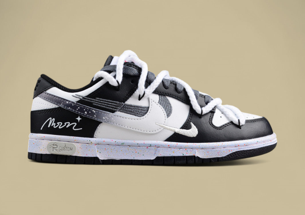 Nike Dunk Low "Vitality Multi Color" – Moon Edition Triple Swoosh Custom Deconstructed Shoe