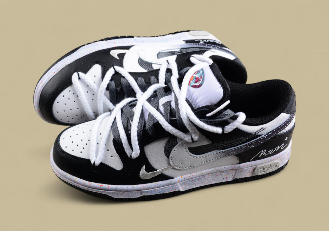 Nike Dunk Low "Vitality Multi Color" – Moon Edition Triple Swoosh Custom Deconstructed Shoe