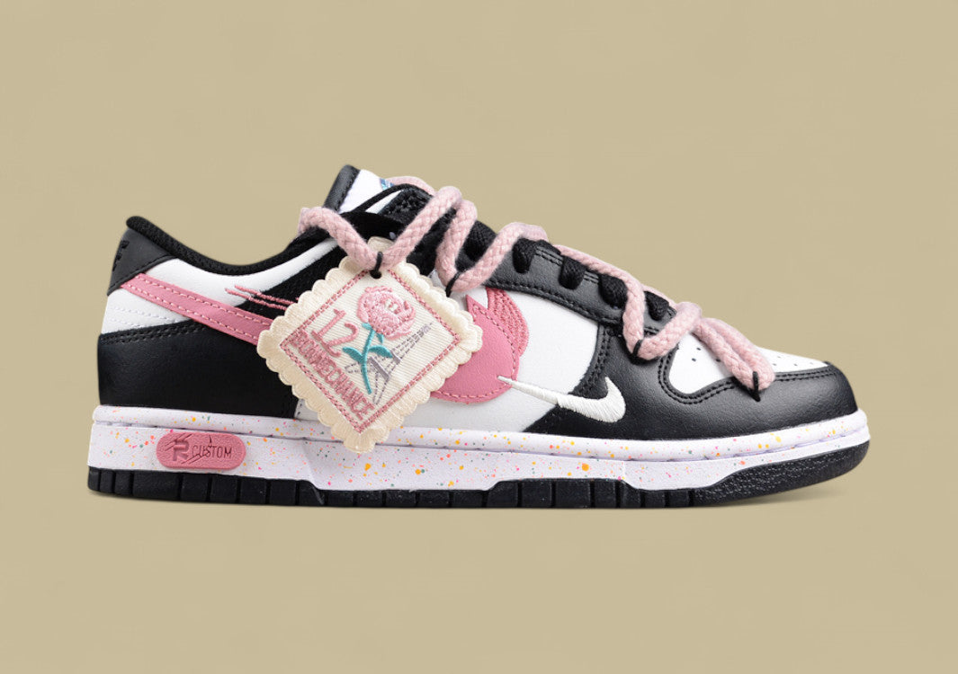Nike Dunk Low "Multi Color Vitality" – Pink Tag Edition Triple Swoosh Deconstructed Sneakers