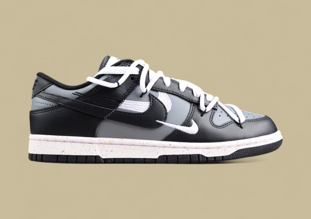 Nk Dunk Low "Multi Color" Vitality Three Hook Custom Edition Deconstruction Strap Casual Sneakers