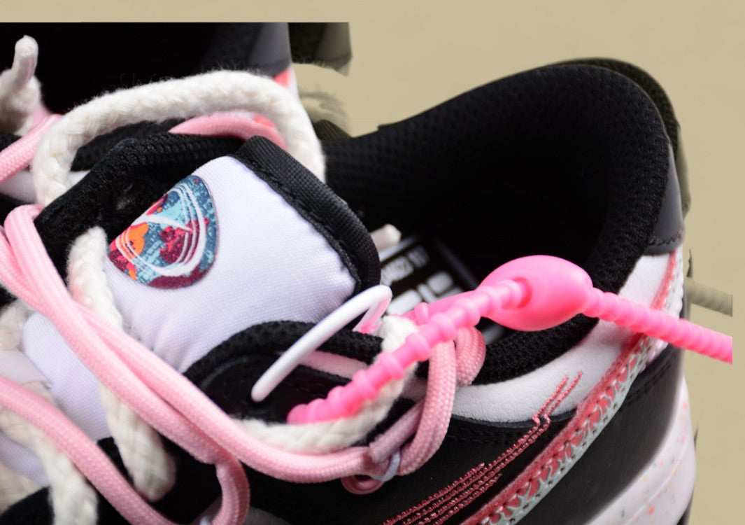 Nike Dunk Low "Vitality Multi Color" – Custom Pink Drip Triple Swoosh Deconstructed Shoe