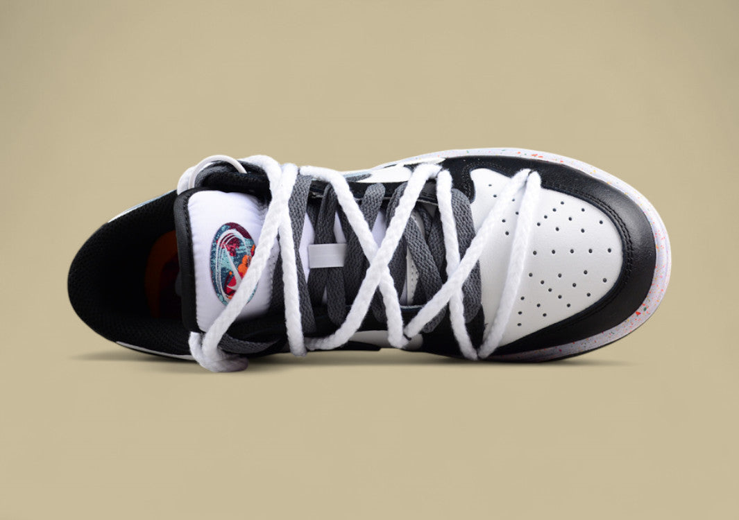 Nike Dunk Low "Vitality Multi Color" – Moon Edition Triple Swoosh Custom Deconstructed Shoe