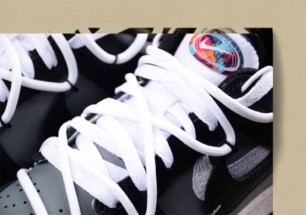 Nk Dunk Low "Multi Color" Vitality Three Hook Custom Edition Deconstruction Strap Casual Sneakers