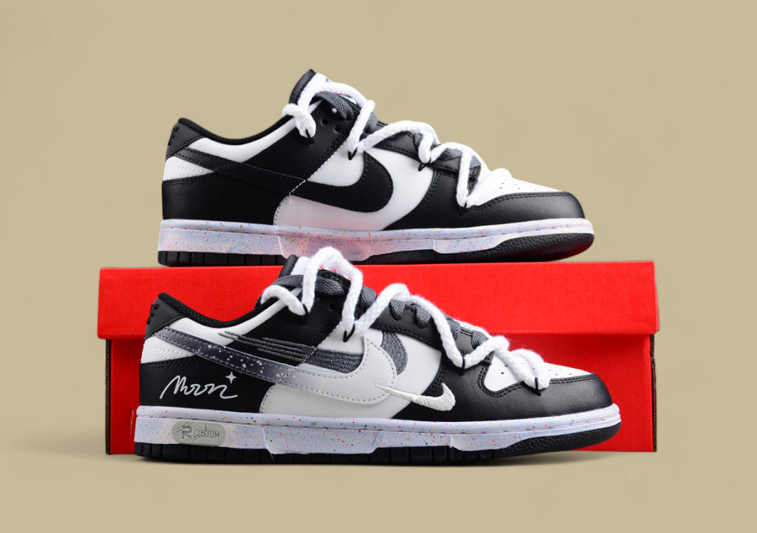 Nike Dunk Low "Vitality Multi Color" – Moon Edition Triple Swoosh Custom Deconstructed Shoe