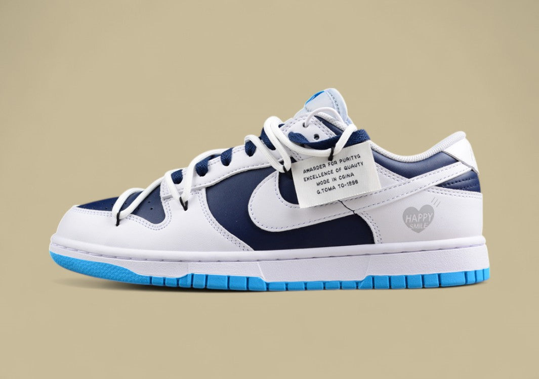 Nk Dunk Low Navy Blue Heart Deconstruction SB Strap Low Top Casual Shoes