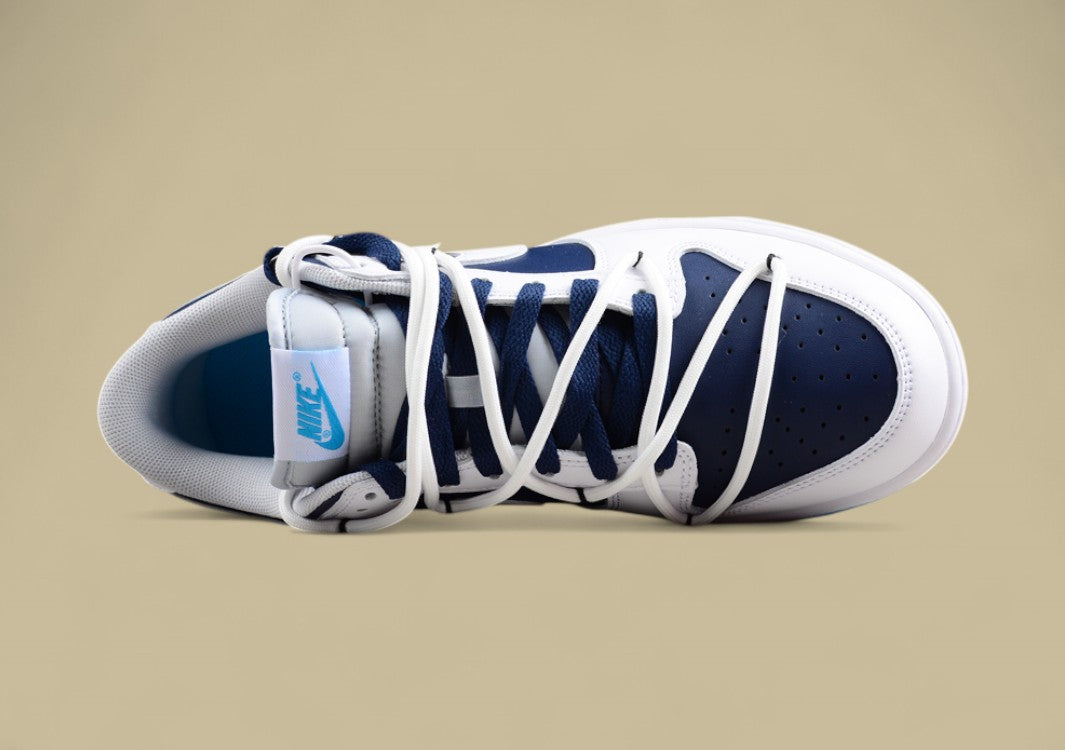 Nk Dunk Low Navy Blue Heart Deconstruction SB Strap Low Top Casual Shoes