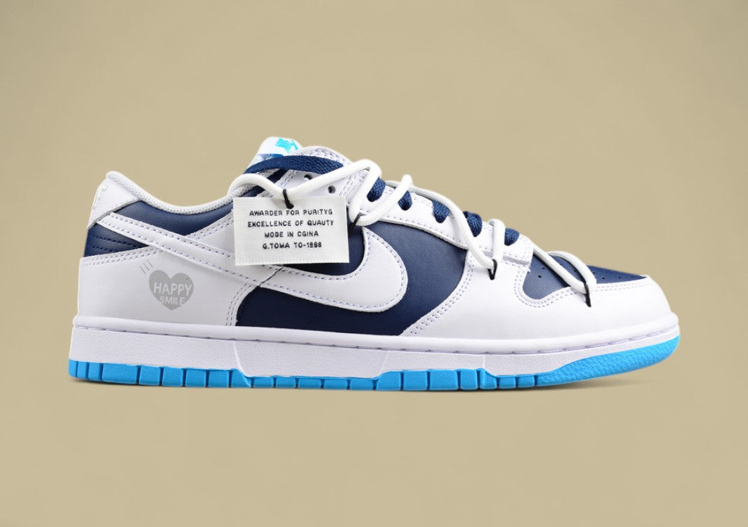 Nk Dunk Low Navy Blue Heart Deconstruction SB Strap Low Top Casual Shoes