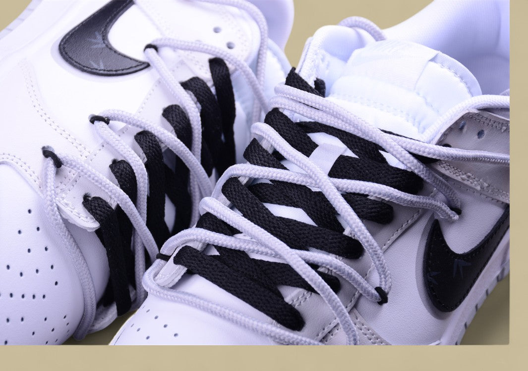 Nk Dunk Low New Chinese Style Bamboo Gray Camouflage Gray and White Sb Strap Low-top Casual Shoes