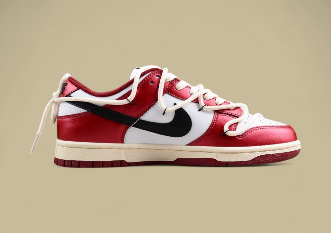 Nk Dunk Low PRM Red Wine Manor Old Retro Chicago Deconstruction SB Strap Low Top Casual Shoes