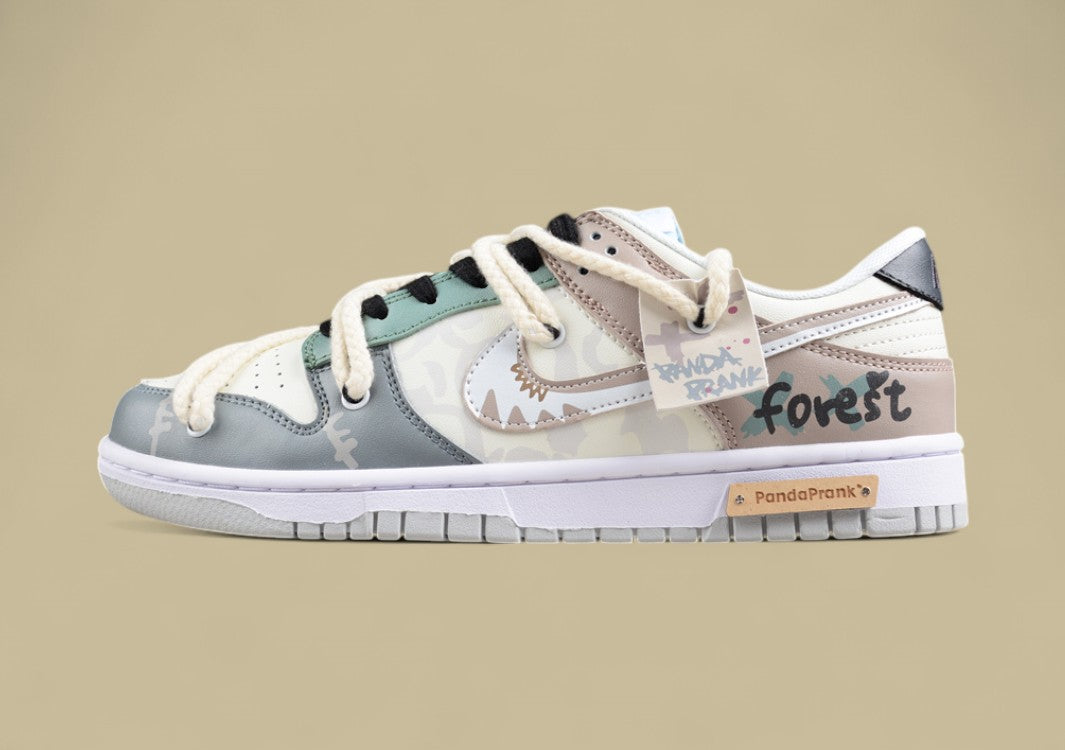 Nk Dunk Low Panda Prank-Jungle Crossing Forest Fruit SB Strap Low Top Casual Shoes