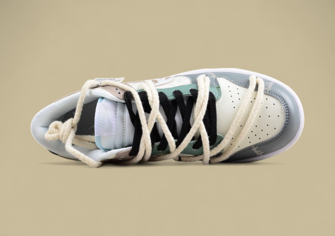 Nk Dunk Low Panda Prank-Jungle Crossing Forest Fruit SB Strap Low Top Casual Shoes