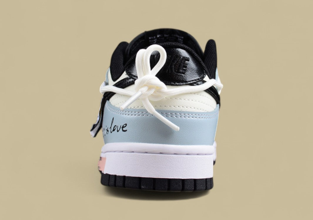 Nk Dunk Low Panda Prank-The Art of Love SB Lace-up Low-top Casual Shoes