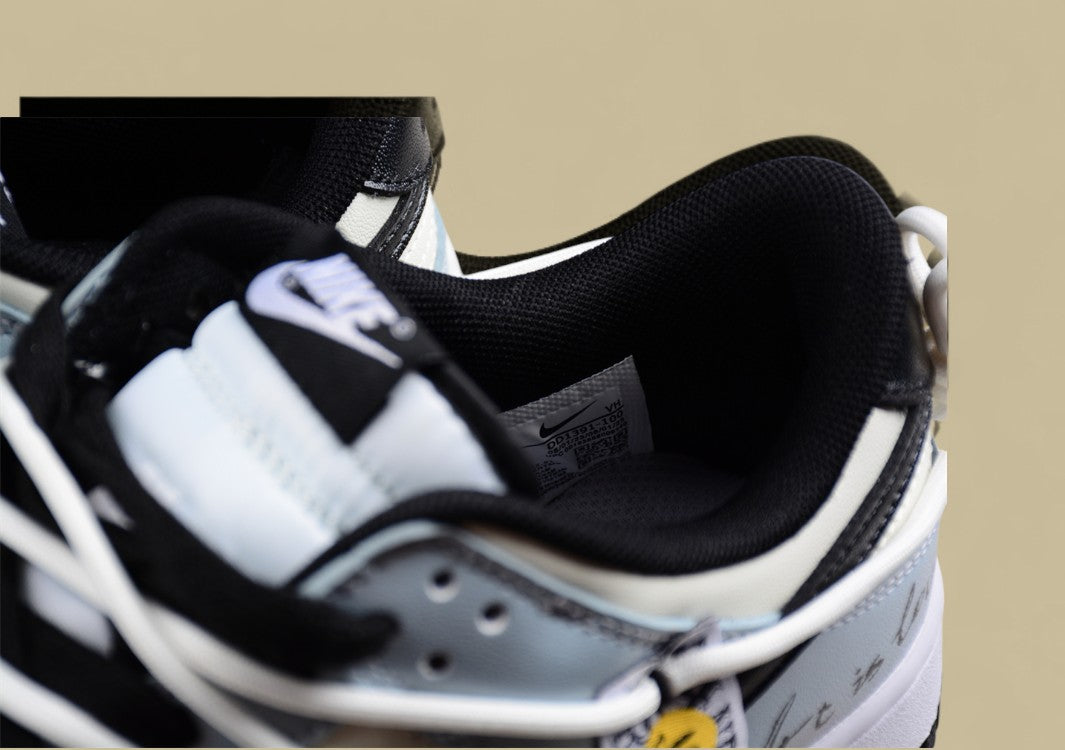 Nk Dunk Low Panda Prank-The Art of Love SB Lace-up Low-top Casual Shoes