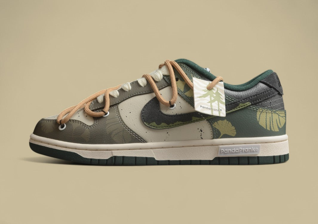 Nk Dunk Low Panda Prank Jungle Crossing-Green Field Floating Abyss Beige Brown Green SB Strap Low Top Casual Shoes