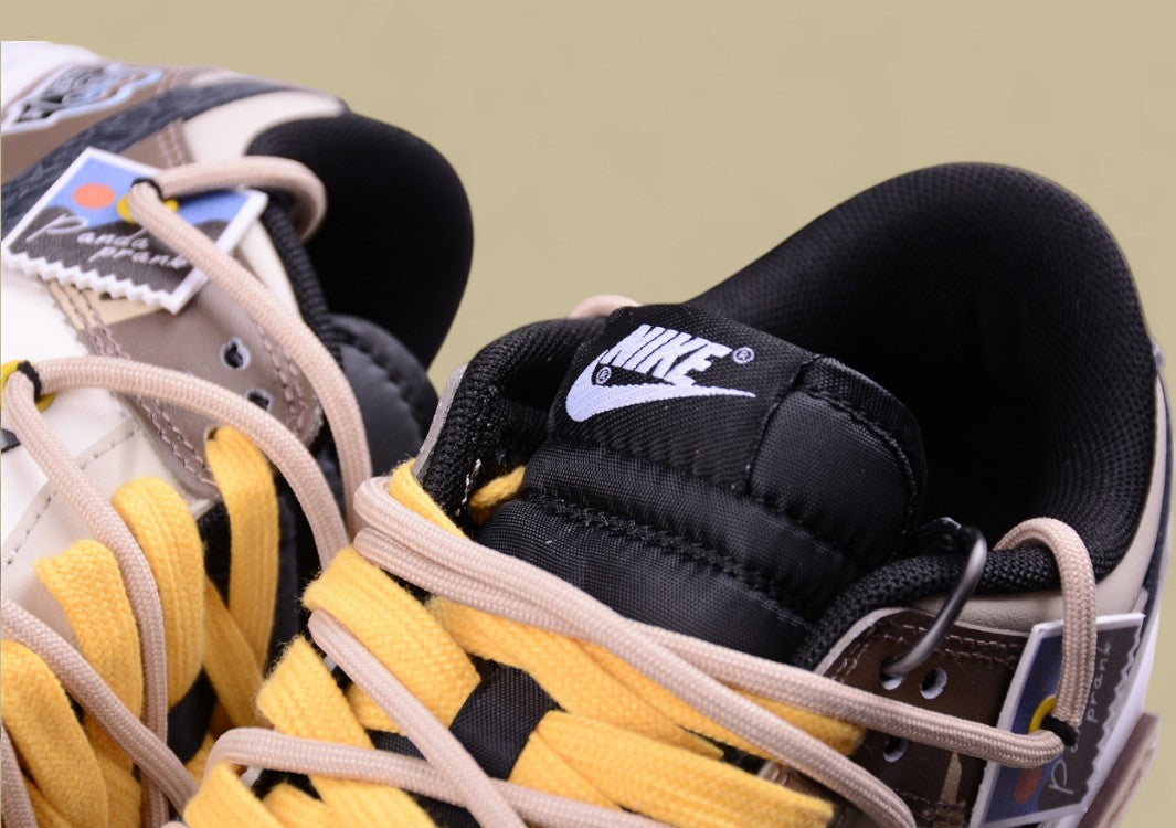 Nk Dunk Low Panda Prank Jungle Crossing Black Mamba Snake Pattern SB Strap Low Top Casual Shoes