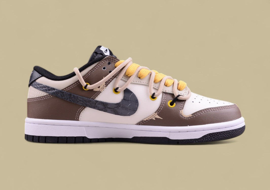 Nk Dunk Low Panda Prank Jungle Crossing Black Mamba Snake Pattern SB Strap Low Top Casual Shoes