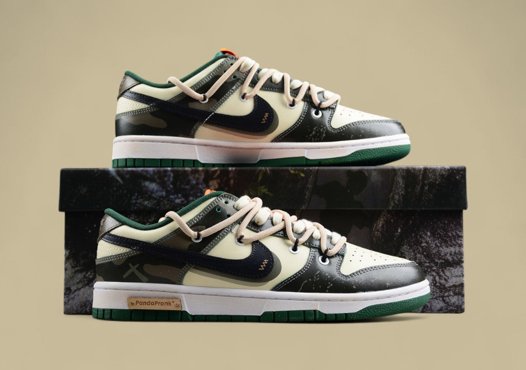 Nk Dunk Low Panda Prank Jungle Crossing Wilderness Ore Morandi Army Green Retro SB Strap Low Top Casual Shoes