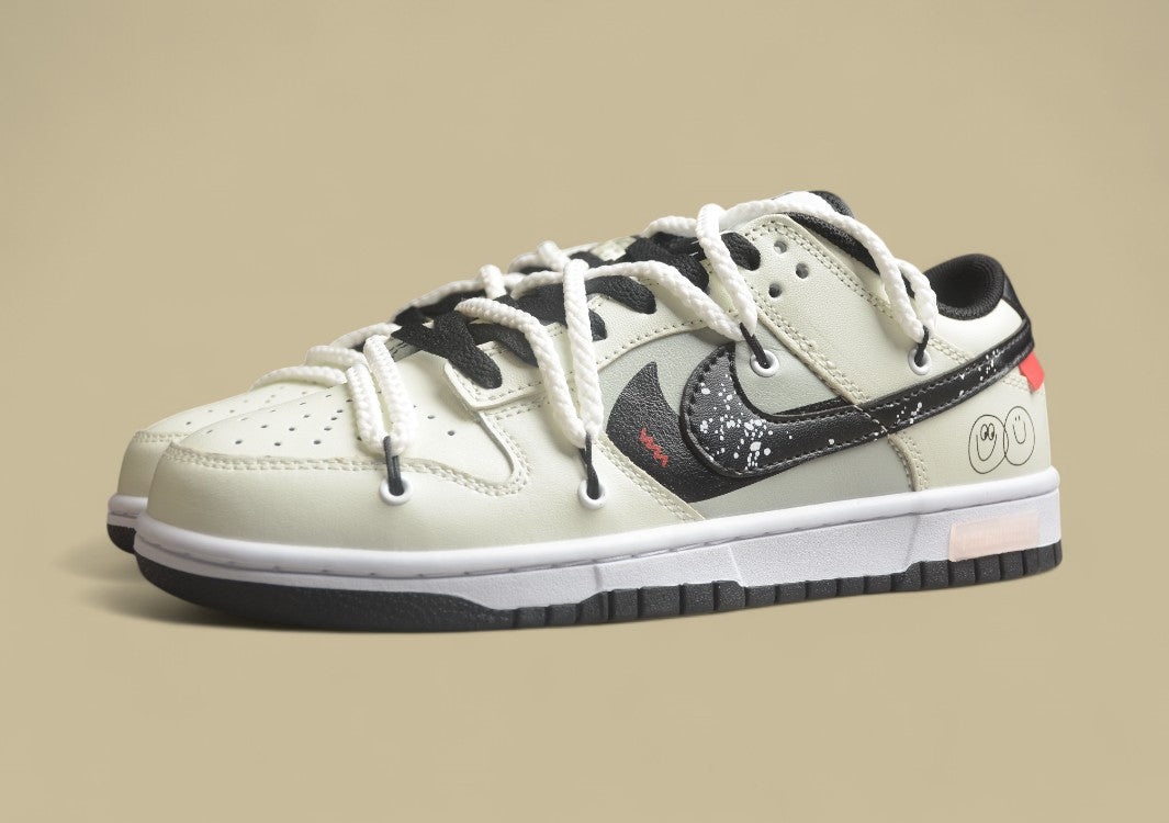 Nk Dunk Low Panda Prank Love Smiley Panda Ink SB Strap Low Top Casual Shoes