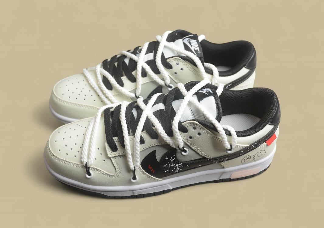 Nk Dunk Low Panda Prank Love Smiley Panda Ink SB Strap Low Top Casual Shoes