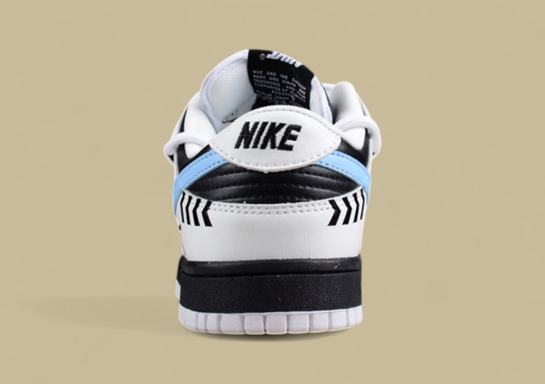 Nk Dunk Low Rapid Black and White Valentine's Day Custom Edition Deconstruction Strap Casual Shoes