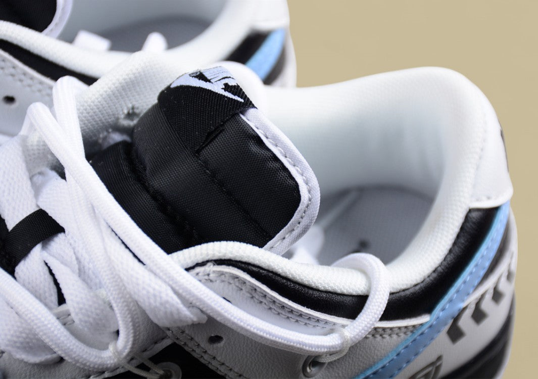 Nk Dunk Low Rapid Black and White Valentine's Day Custom Edition Deconstruction Strap Casual Shoes