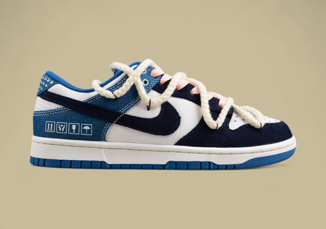 Nk Dunk Low Retro "Industrial Blue" Washed Denim Sb Low-top Casual Sneakers