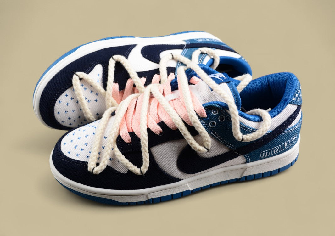 Nk Dunk Low Retro "Industrial Blue" Washed Denim Sb Low-top Casual Sneakers
