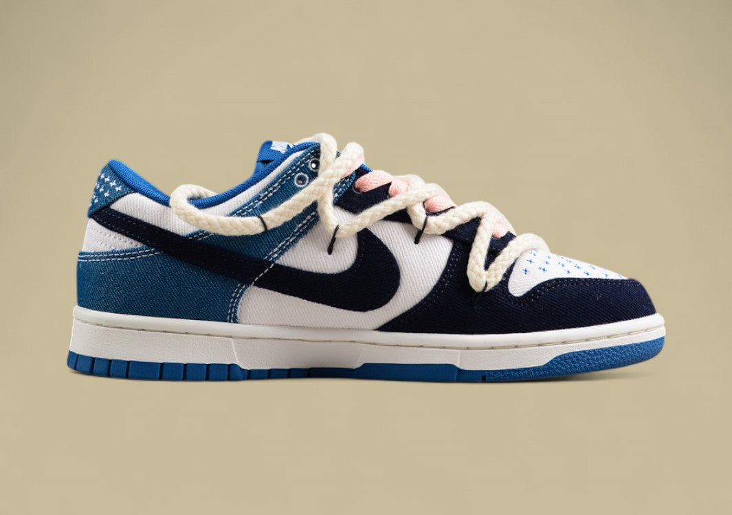 Nk Dunk Low Retro "Industrial Blue" Washed Denim Sb Low-top Casual Sneakers
