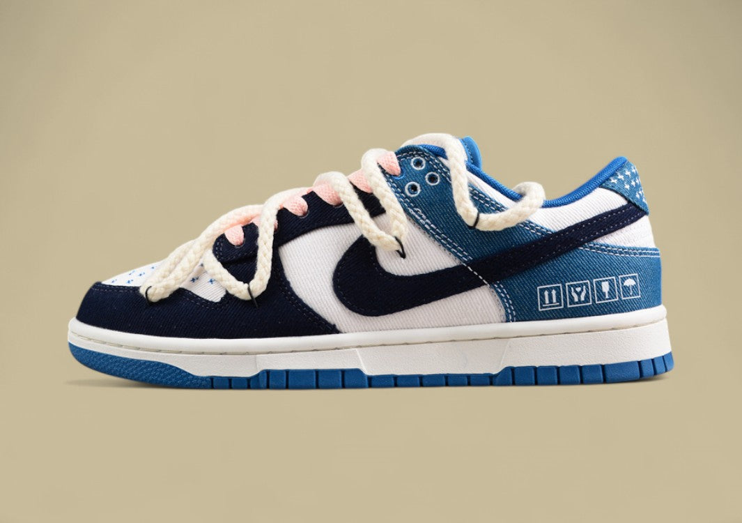 Nk Dunk Low Retro "Industrial Blue" Washed Denim Sb Low-top Casual Sneakers