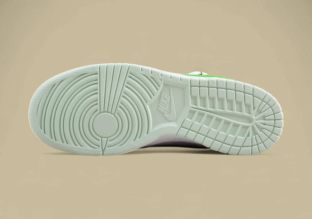 Nk Dunk Low Retro Lace-up Light Green Custom Edition Deconstructed Lace-up Casual Sneakers