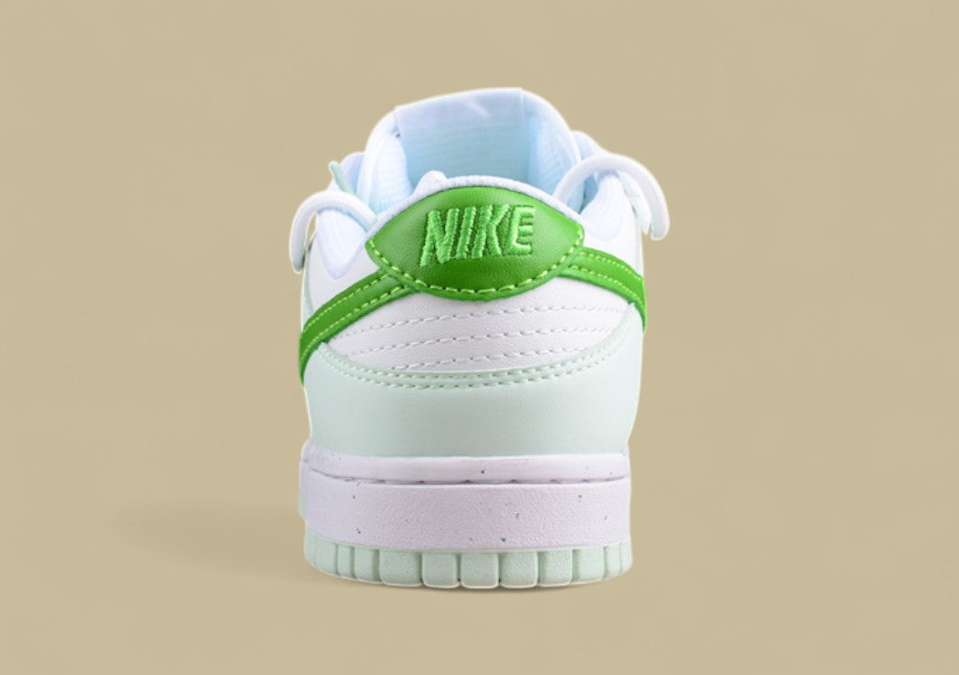 Nk Dunk Low Retro Lace-up Light Green Custom Edition Deconstructed Lace-up Casual Sneakers