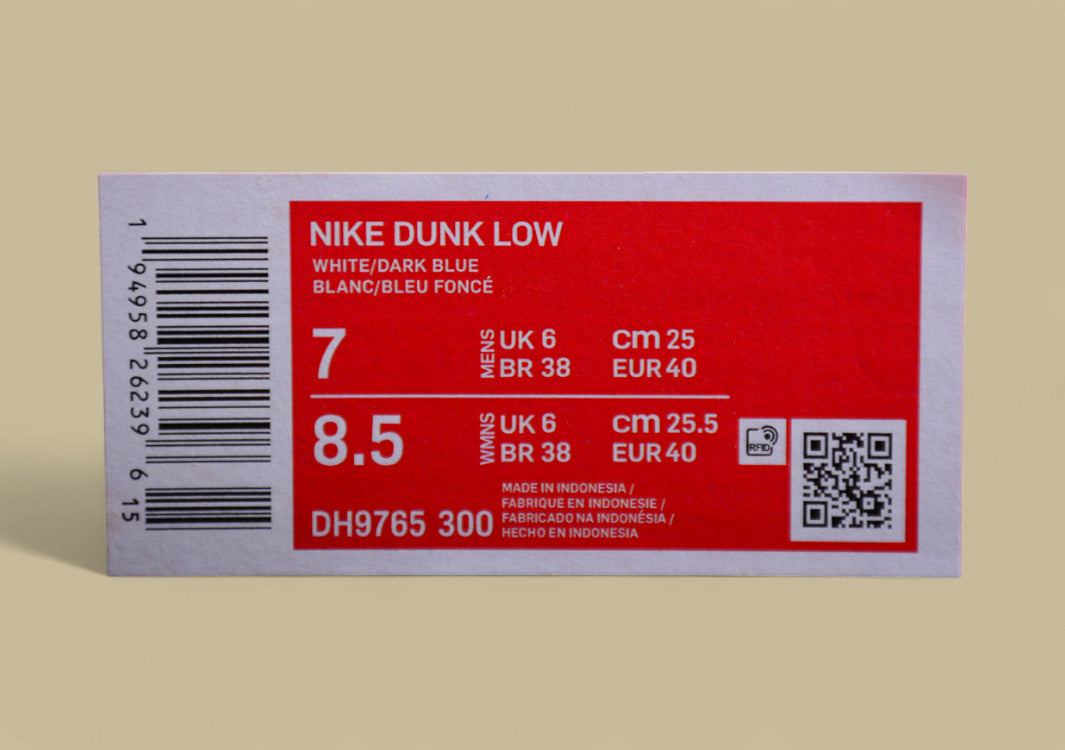 Nk Dunk Low Retro Navy Panda Custom Edition Deconstructed Strap Casual Sneakers