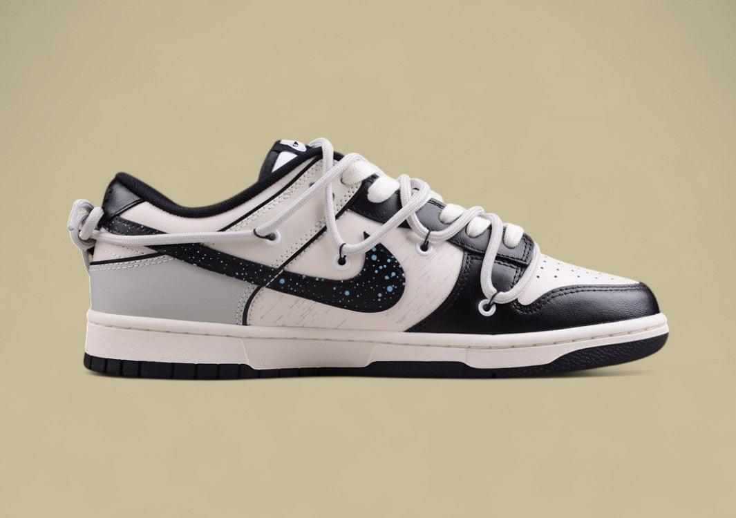 Nk Dunk Low Retro Panda Prank Space Exploration Star Trek Custom Edition Deconstruction Straps Retro Old Panda Low Top Sneakers