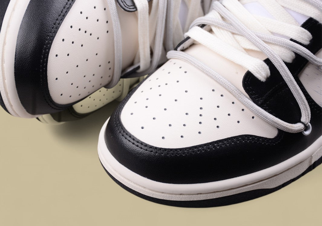 Nk Dunk Low Retro Panda Prank Space Exploration Star Trek Custom Edition Deconstruction Straps Retro Old Panda Low Top Sneakers