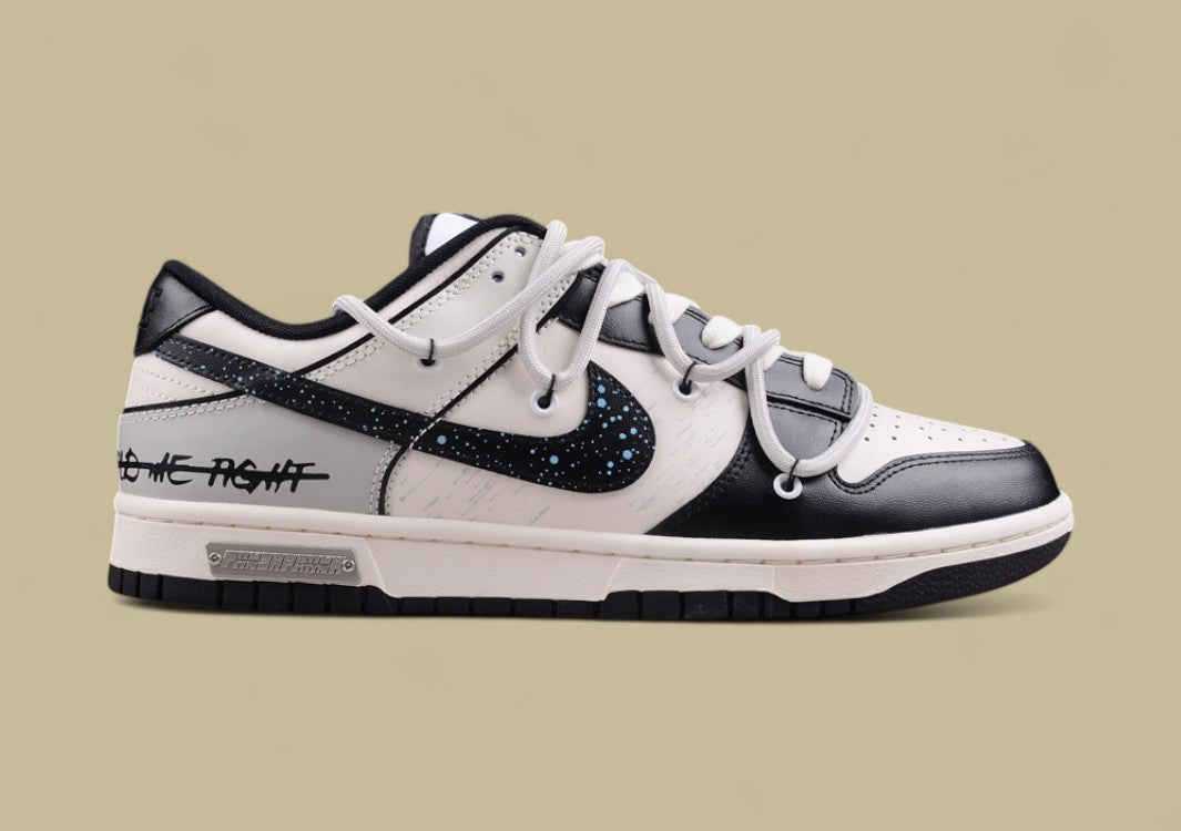 Nk Dunk Low Retro Panda Prank Space Exploration Star Trek Custom Edition Deconstruction Straps Retro Old Panda Low Top Sneakers