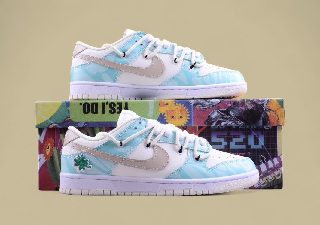 Nk Dunk Low Retro Panda Prank Tiffany Green Clover SB Strap Low Top Casual Shoes