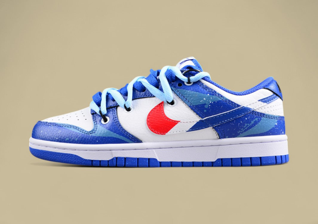 Nk Dunk Low Retro Sunrise Wave Spray Ink Deconstruction SB Strap Low Top Casual Shoes